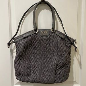 Coach tote crossbody satchel large handbag